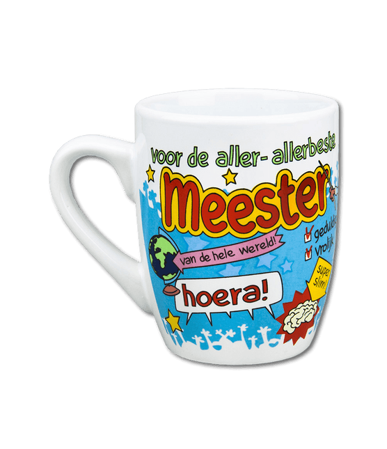 Mok Meester 12cm van Paper Dreams koop je bij Partywinkel