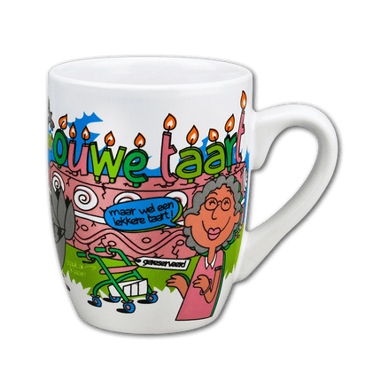 Mok Ouwe Taart 12cm van Paper Dreams koop je bij Partywinkel