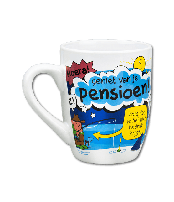 Mok Pensioen 12cm van Paper Dreams koop je bij Partywinkel