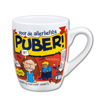 Mok Puber 12cm van Paper Dreams koop je bij Partywinkel