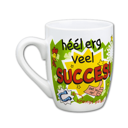 Mok Succes 12cm van Paper Dreams koop je bij Partywinkel