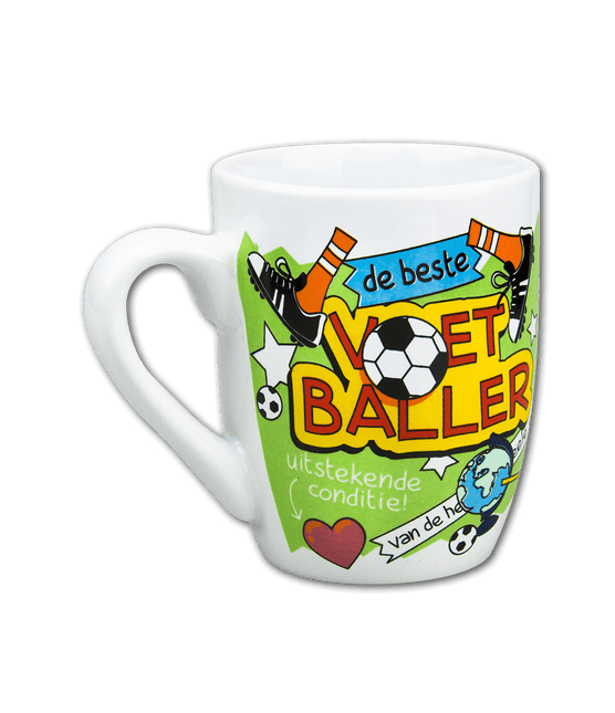 Mok Voetballer 12cm van Paper Dreams koop je bij Partywinkel