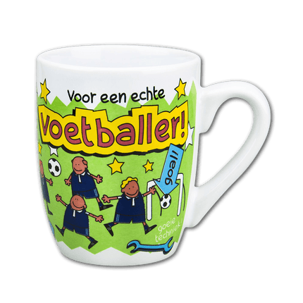 Mok Voetballer 12cm van Paper Dreams koop je bij Partywinkel
