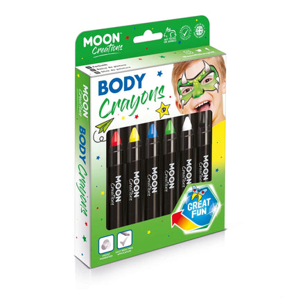 Moon Creations Body Crayons Red 3.2g van Moon Creations koop je bij Partywinkel