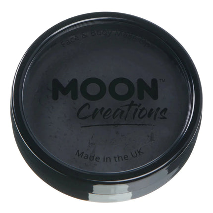 Moon Creations Pro Face Paint Cake Pots Black 36g van Moon Creations koop je bij Partywinkel