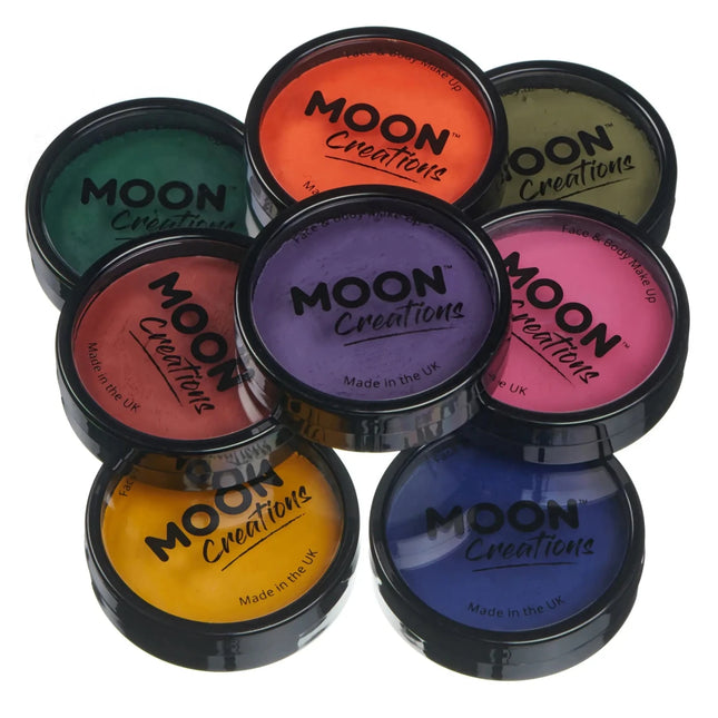 Moon Creations Pro Face Paint Cake Pots Dark Green 36g van Moon Creations koop je bij Partywinkel