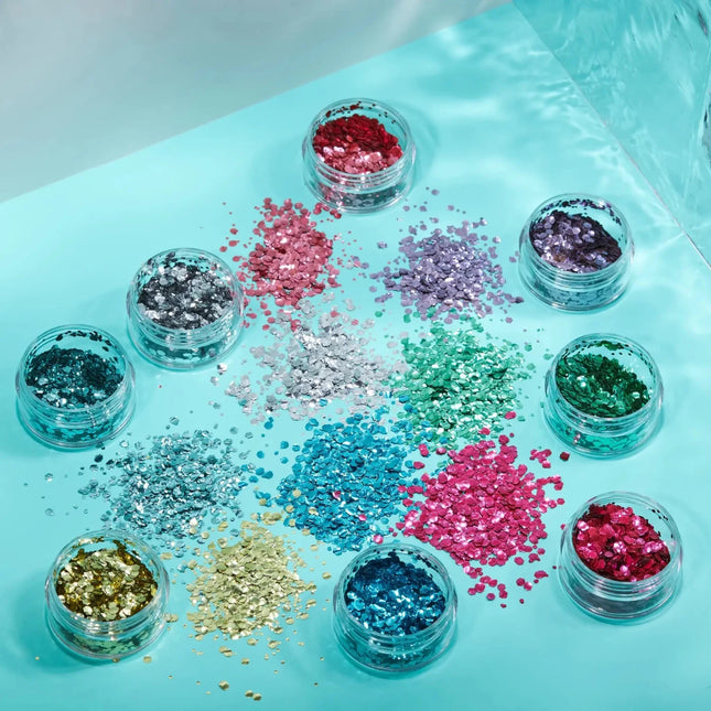 Moon Glitter Bio Chunky Glitter Blue 3g van Moon Creations koop je bij Partywinkel