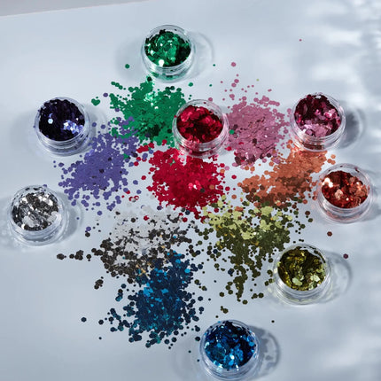 Moon Glitter Classic Chunky Glitter Green 3g van Moon Creations koop je bij Partywinkel