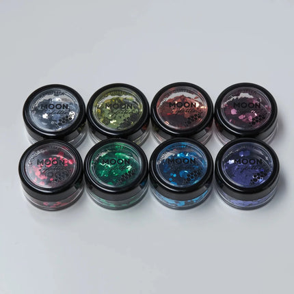Moon Glitter Classic Chunky Glitter Green 3g van Moon Creations koop je bij Partywinkel