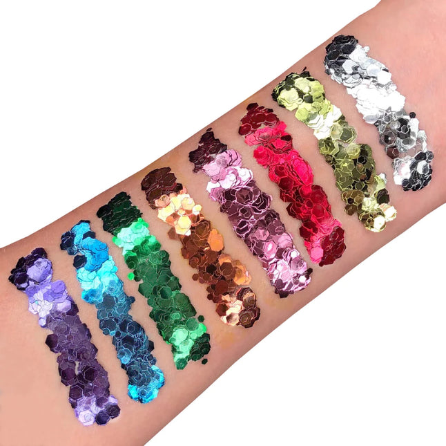 Moon Glitter Classic Chunky Glitter Red 3g van Moon Creations koop je bij Partywinkel