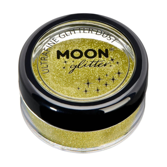 Moon Glitter Classic Ultrafine Glitter Dust Gold 5g van Moon Creations koop je bij Partywinkel