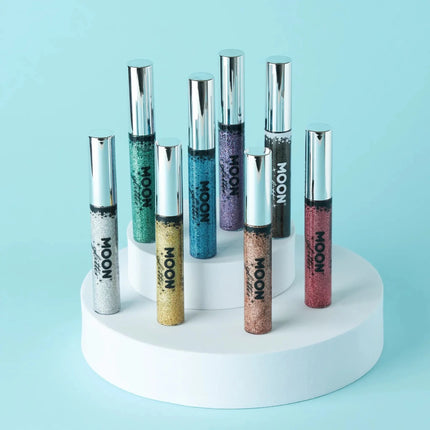 Moon Glitter Holographic Glitter Eye Liner Pink 10ml van Moon Creations koop je bij Partywinkel