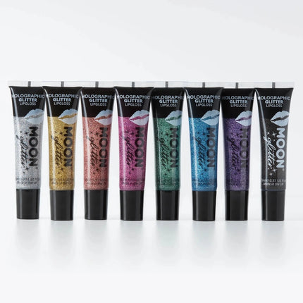 Moon Glitter Holographic Glitter Lipgloss Rose Gold 15ml van Moon Creations koop je bij Partywinkel
