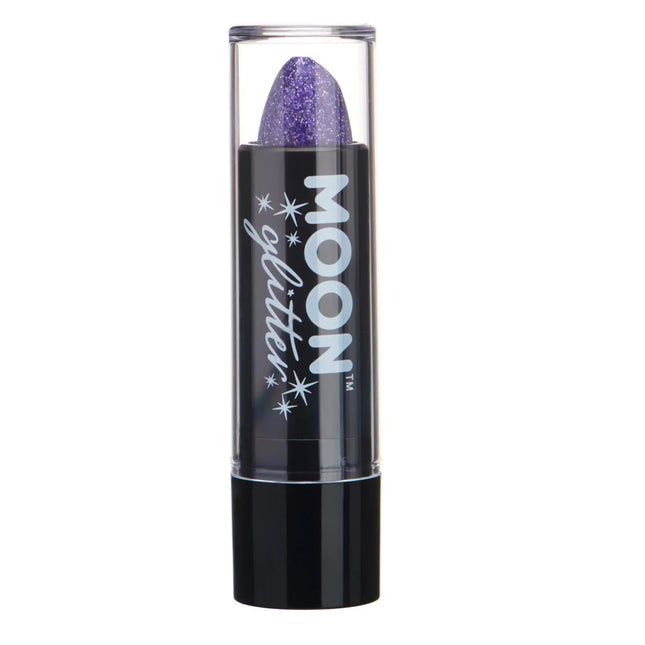 Moon Glitter Holographic Glitter Lipstick Purple 4.2g van Moon Creations koop je bij Partywinkel