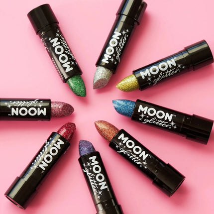 Moon Glitter Holographic Glitter Lipstick Purple 4.2g van Moon Creations koop je bij Partywinkel