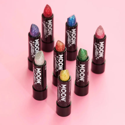 Moon Glitter Holographic Glitter Lipstick Red 4.2g van Moon Creations koop je bij Partywinkel
