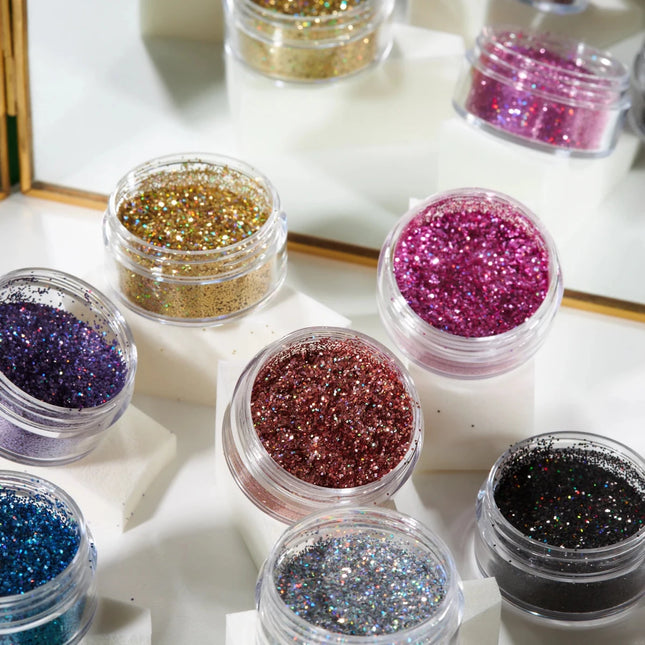 Moon Glitter Holographic Glitter Shakers Green 5g van Moon Creations koop je bij Partywinkel