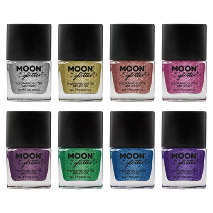 Moon Glitter Holographic Nail Polish Green 14ml van Moon Creations koop je bij Partywinkel