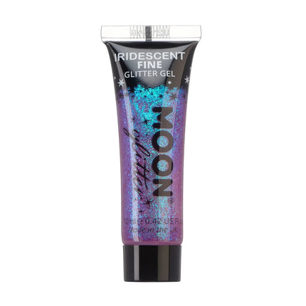 Moon Glitter Iridescent Fine Glitter Gel Purple 12ml van Moon Creations koop je bij Partywinkel