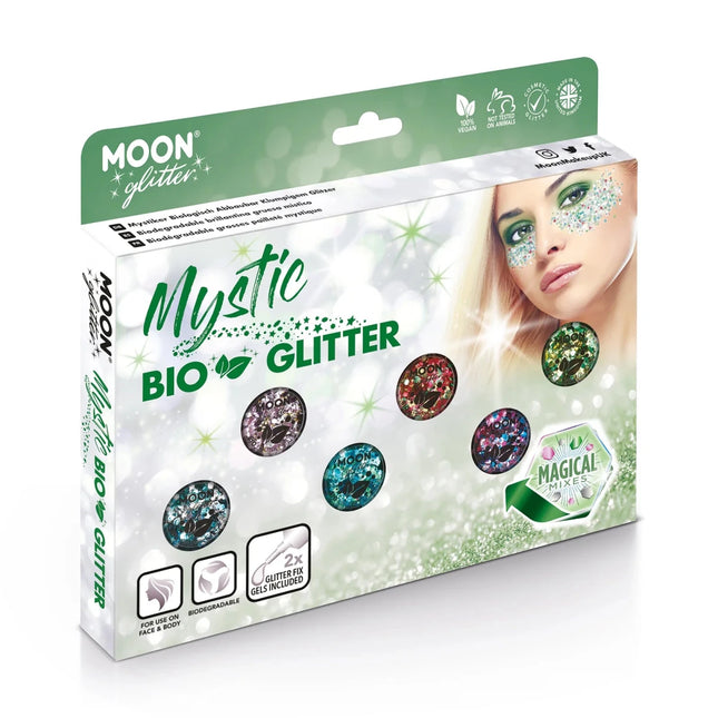 Moon Glitter Mystic Bio Chunky Glitter Celebration 3g van Moon Creations koop je bij Partywinkel