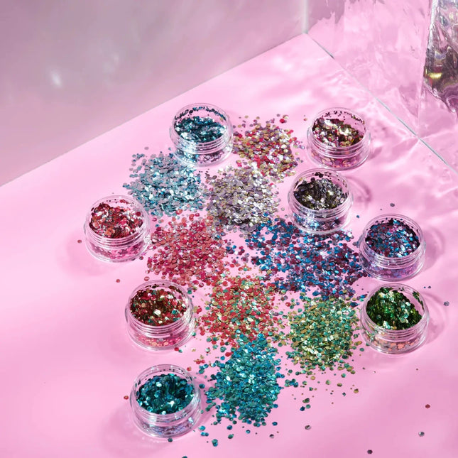 Moon Glitter Mystic Bio Chunky Glitter Glacier 3g van Moon Creations koop je bij Partywinkel