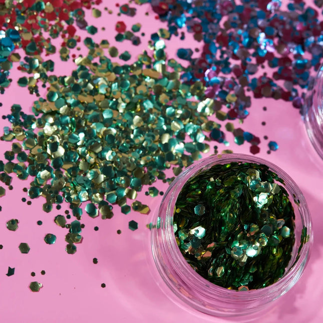 Moon Glitter Mystic Bio Chunky Glitter Shamrock 3g van Moon Creations koop je bij Partywinkel