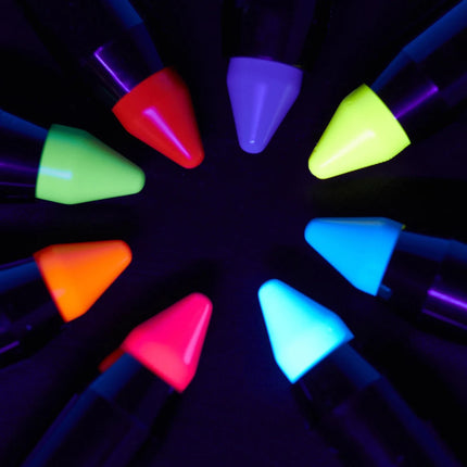 Moon Glow Intense Neon UV Body Crayons Intense Red 3.2g van Moon Creations koop je bij Partywinkel