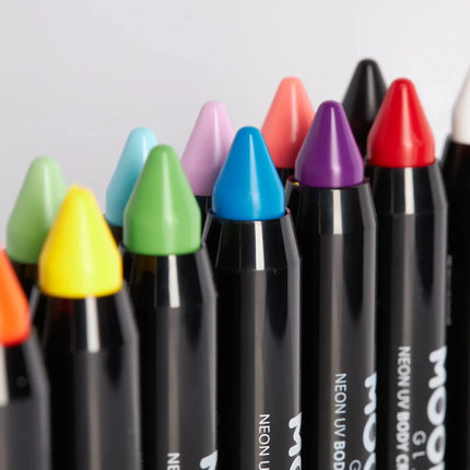 Moon Glow Intense Neon UV Body Crayons Intense Yellow 3.2g van Moon Creations koop je bij Partywinkel