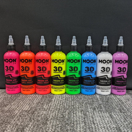Moon Glow Neon UV Fabric Paint 125ml Intense Pink 125ml van Moon Creations koop je bij Partywinkel