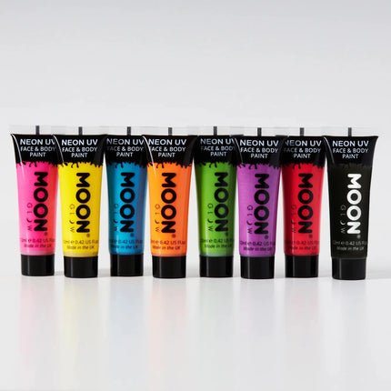Moon Glow Pastel Neon UV Face Paint Black 12ml van Moon Creations koop je bij Partywinkel