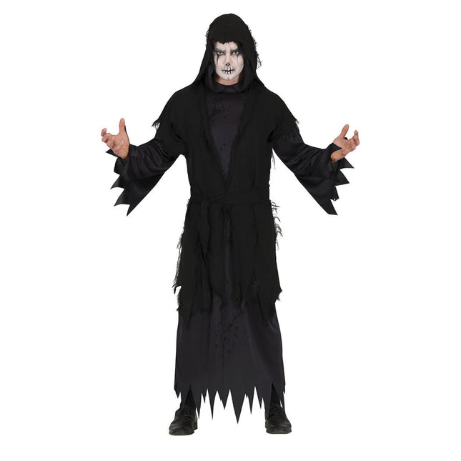 Moordenaar Halloween Kostuum Heren Zwart L van Fiestas Guirca koop je bij Partywinkel