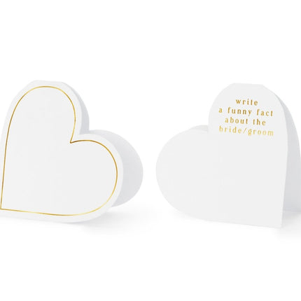 Naamkaartjes Hart 10st van Partydeco koop je bij Partywinkel