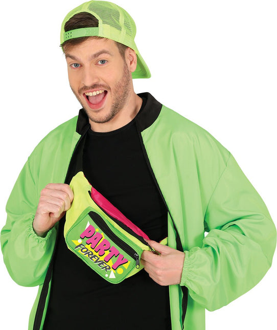 Neon 80S Heuptasje Groen van Fiestas Guirca koop je bij Partywinkel
