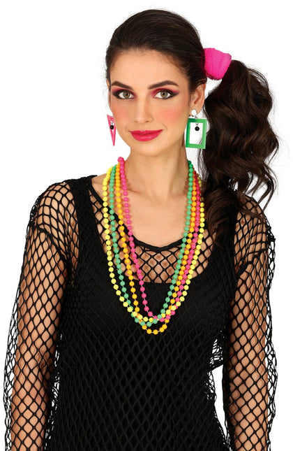 Neon 80S Kettingen 4st van Fiestas Guirca koop je bij Partywinkel