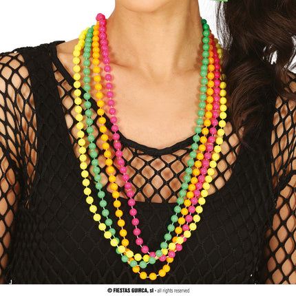 Neon 80S Kettingen 4st van Fiestas Guirca koop je bij Partywinkel