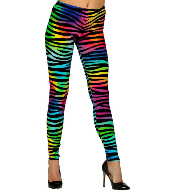 Neon 80S Legging Dames van Widmann koop je bij Partywinkel