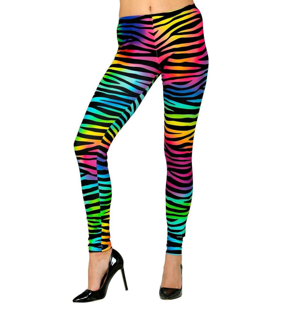 Neon 80S Legging Dames van Widmann koop je bij Partywinkel