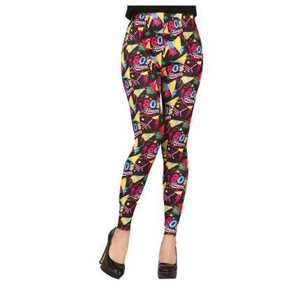 Neon 80S Legging Regenboog Dames van Fiestas Guirca koop je bij Partywinkel