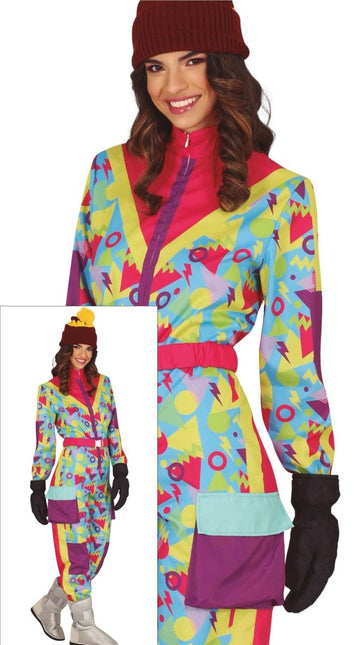 Neon 80S Skipak Blauw Geel Dames van Fiestas Guirca koop je bij Partywinkel
