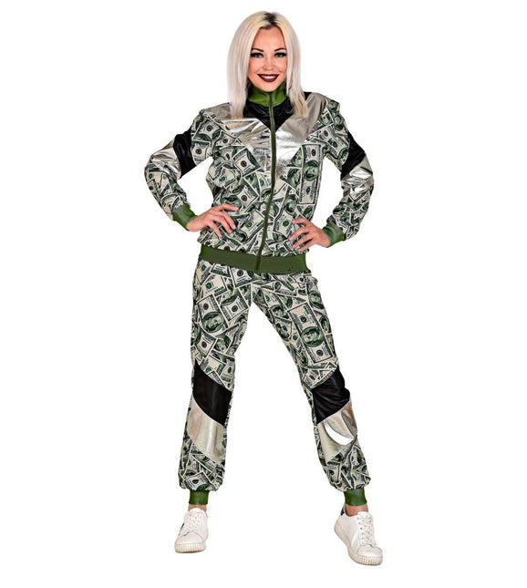 Neon 80S Trainingspak Fout Dollar van Widmann koop je bij Partywinkel