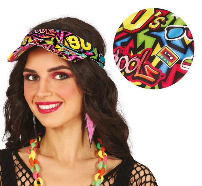 Neon 80S Zonneklep van Fiestas Guirca koop je bij Partywinkel