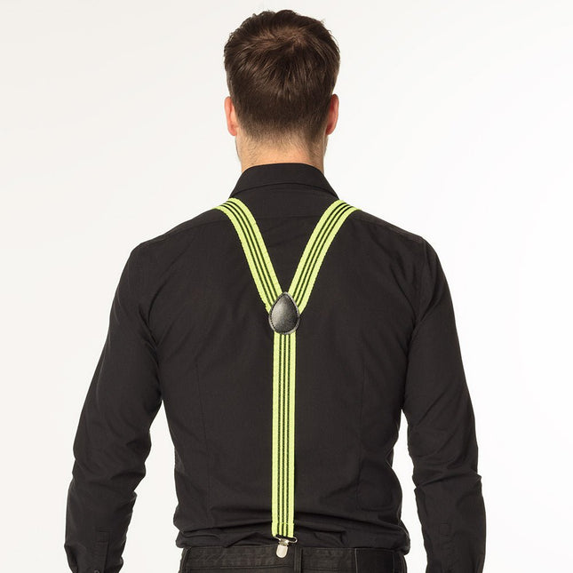 Neon Geel Bretels Ruches van Boland koop je bij Partywinkel