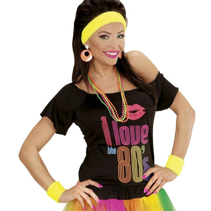 Neon Gele Zweetbandjes 2 delig van Widmann koop je bij Partywinkel