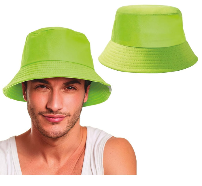 Neon Groene Bucket Hat van Fiestas Guirca koop je bij Partywinkel