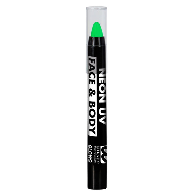 Neon Groene Schmink Potlood Glow In The Dark 3,5ml van Widmann koop je bij Partywinkel