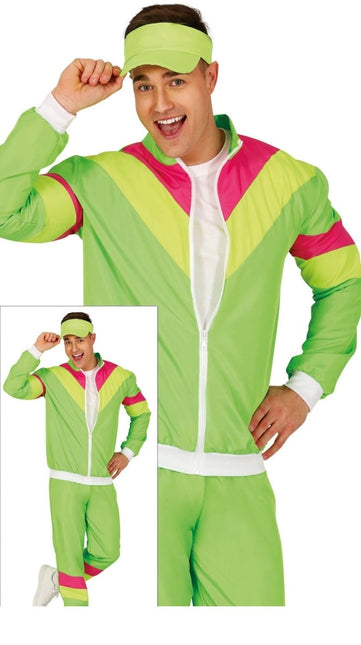 Neon Groene Trainingspak Fout Heren van Fiestas Guirca koop je bij Partywinkel