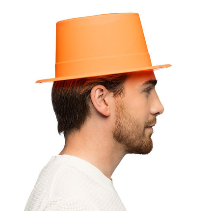 Neon Hoed Oranje van Boland koop je bij Partywinkel