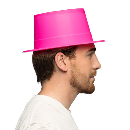 Neon Hoed Roze van Boland koop je bij Partywinkel