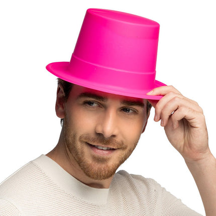 Neon Hoed Roze van Boland koop je bij Partywinkel