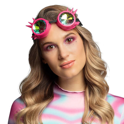 Neon Roze Bril Festival van Boland koop je bij Partywinkel